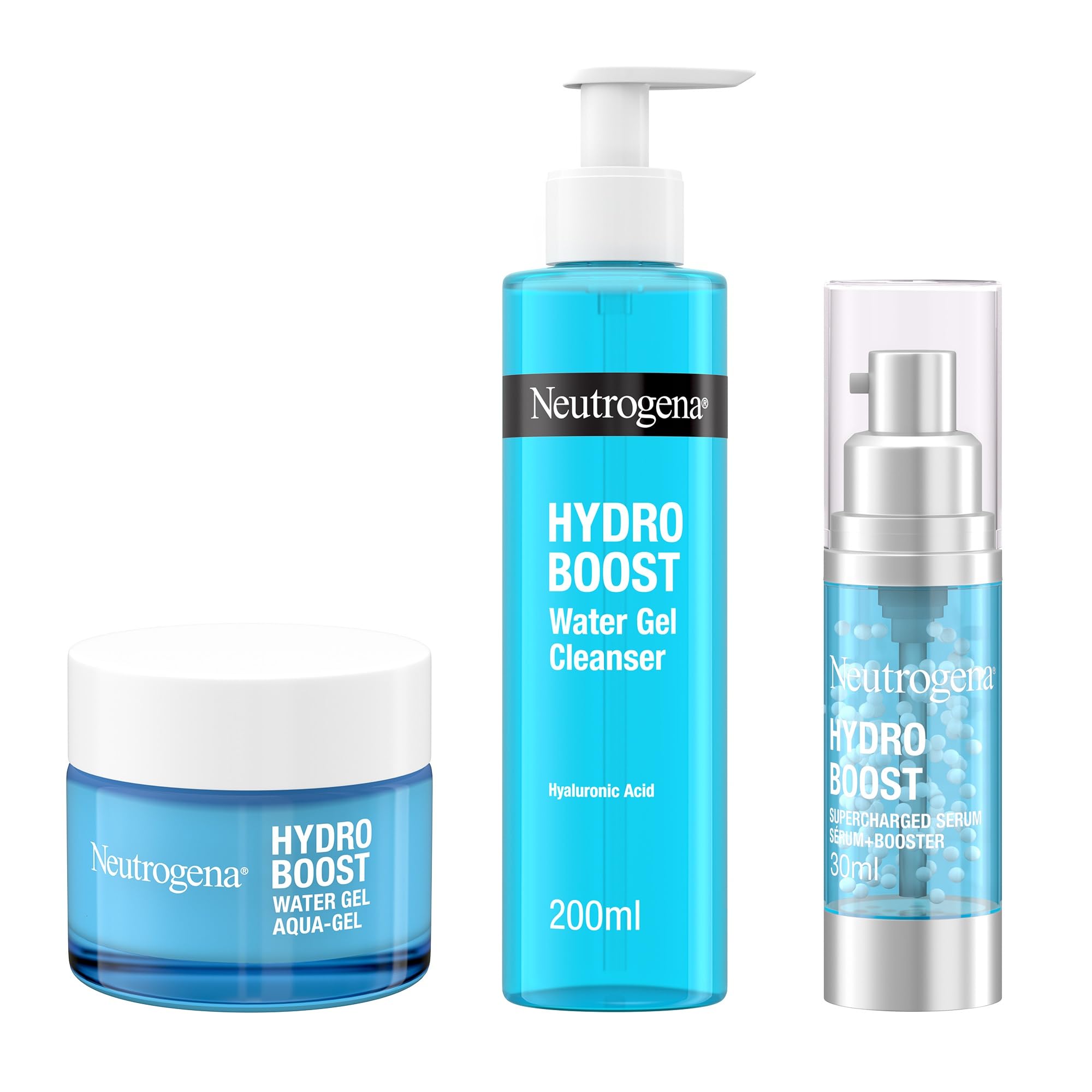 Neutrogena Hydro Boost Water Gel (1x 50ml), Oil-Free Face Cream with Hyaluronic Acid, Amino Acids and Electrolytes, Lightweight Face Care with 72 Hour Hydration, For Acne-Prone and Sensitive Skin