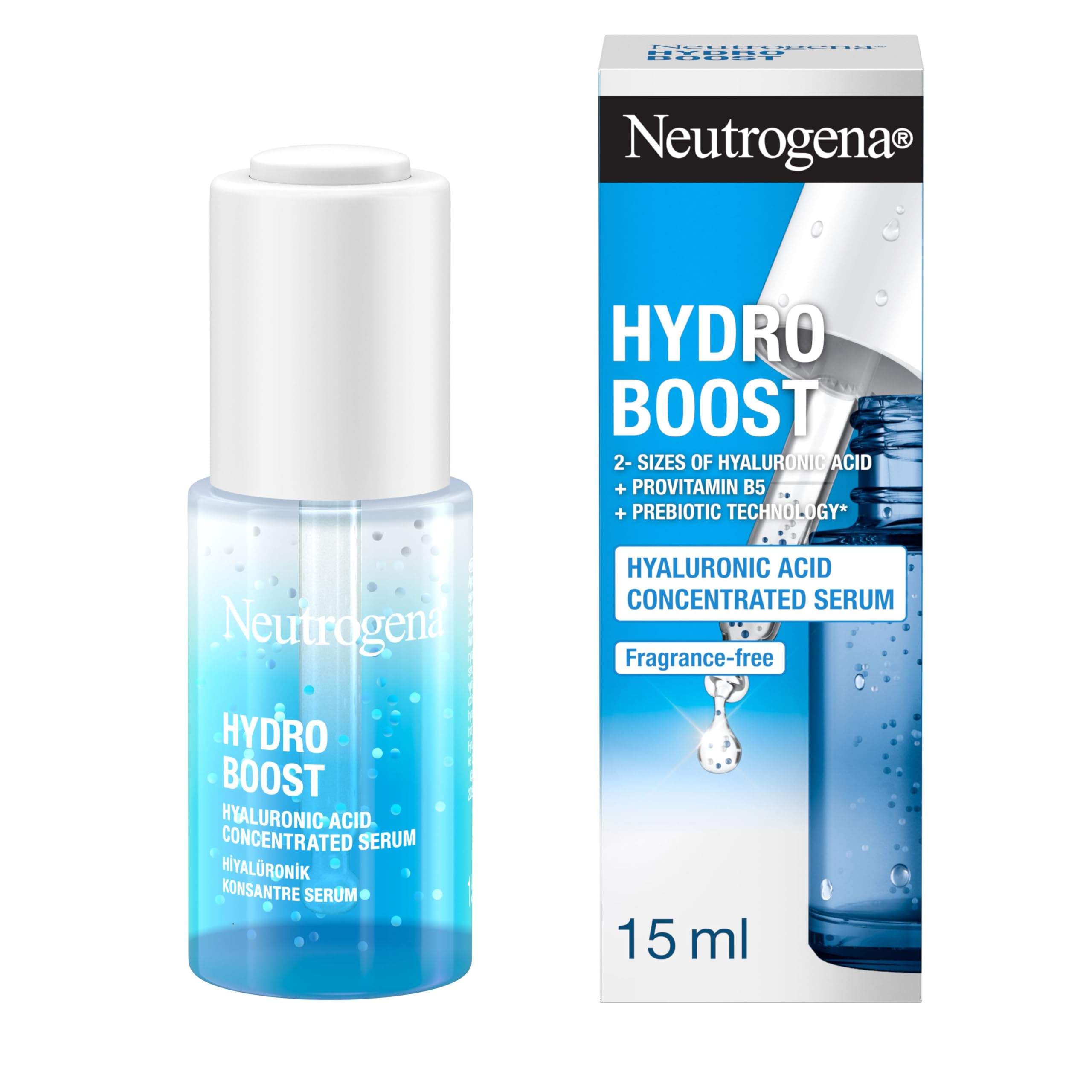 Neutrogena Hydro Boost Water Gel (1x 50ml), Oil-Free Face Cream with Hyaluronic Acid, Amino Acids and Electrolytes, Lightweight Face Care with 72 Hour Hydration, For Acne-Prone and Sensitive Skin