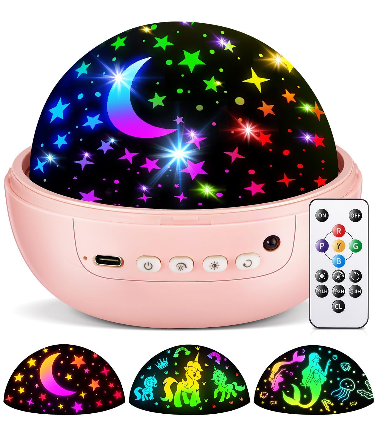 Sensory Toys Baby Toys,93 Lighting Mode Sensory Lights,Dimmable+Timer+Remote Star Projector Baby Lights Projector,360°Rotate Baby Night Light Kids Night Light Projector,Baby Boy Gifts Baby Girl Gifts